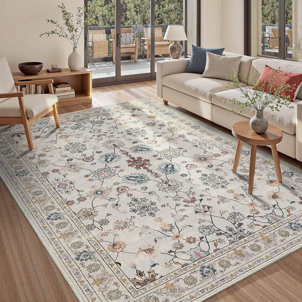 Rugxara Grey 5x7 Area Rugs for Bedroom & Living Room