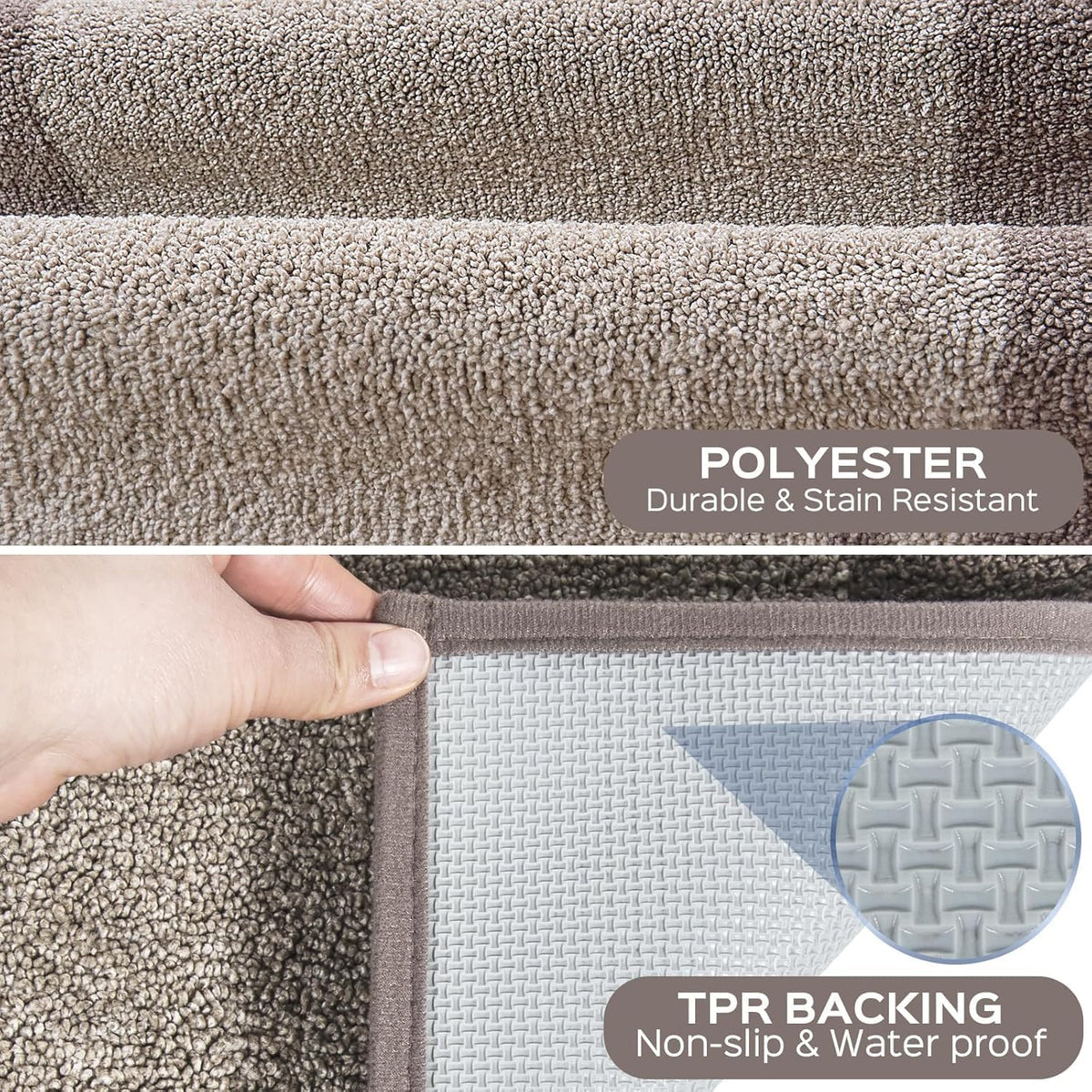 Area Rug 48" x 72", Kitchen Rug for Floor, Bedroom, Roll Packing