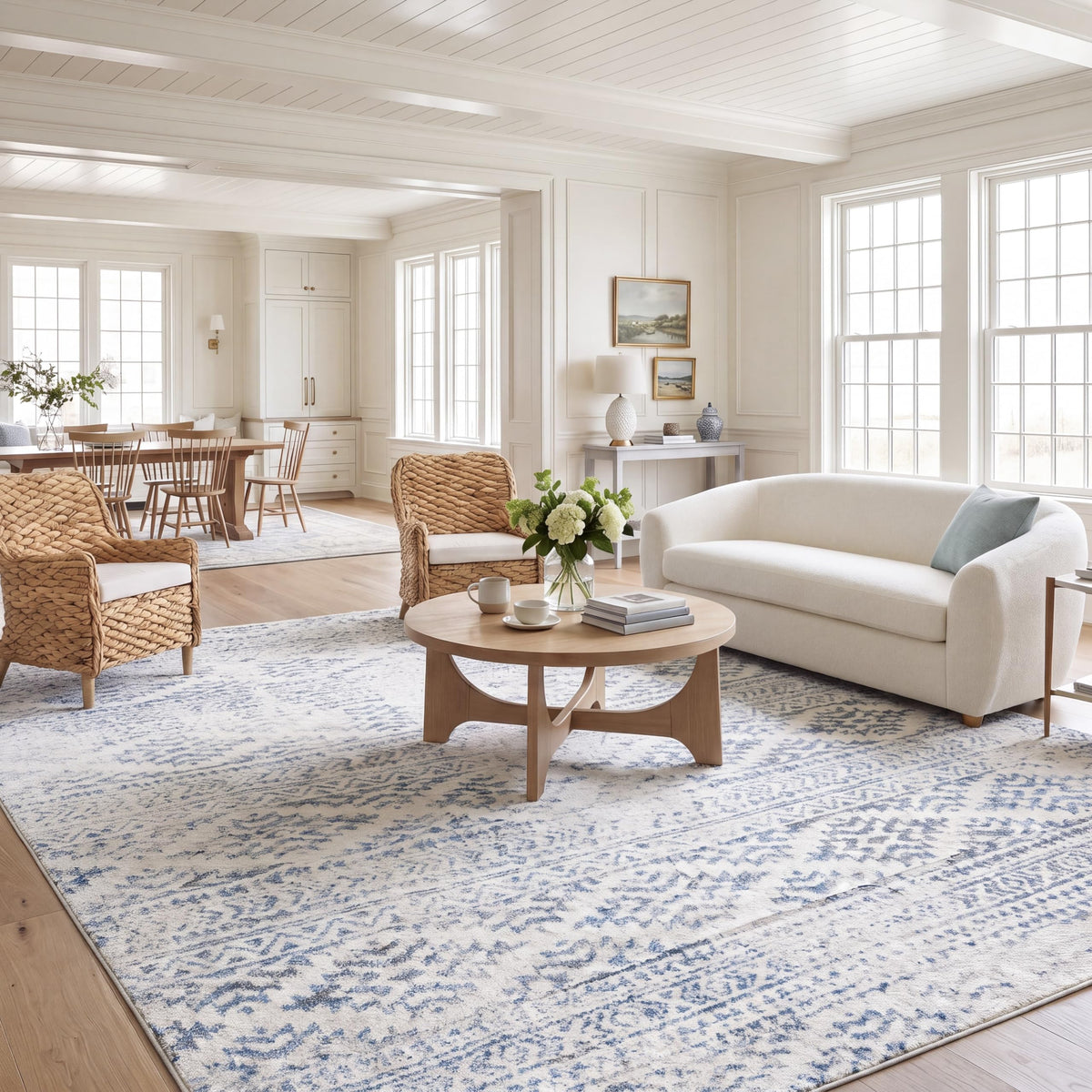 SAFAVIEH Tulum Area Rug 8x10, Large Ivory & Grey TUL272A