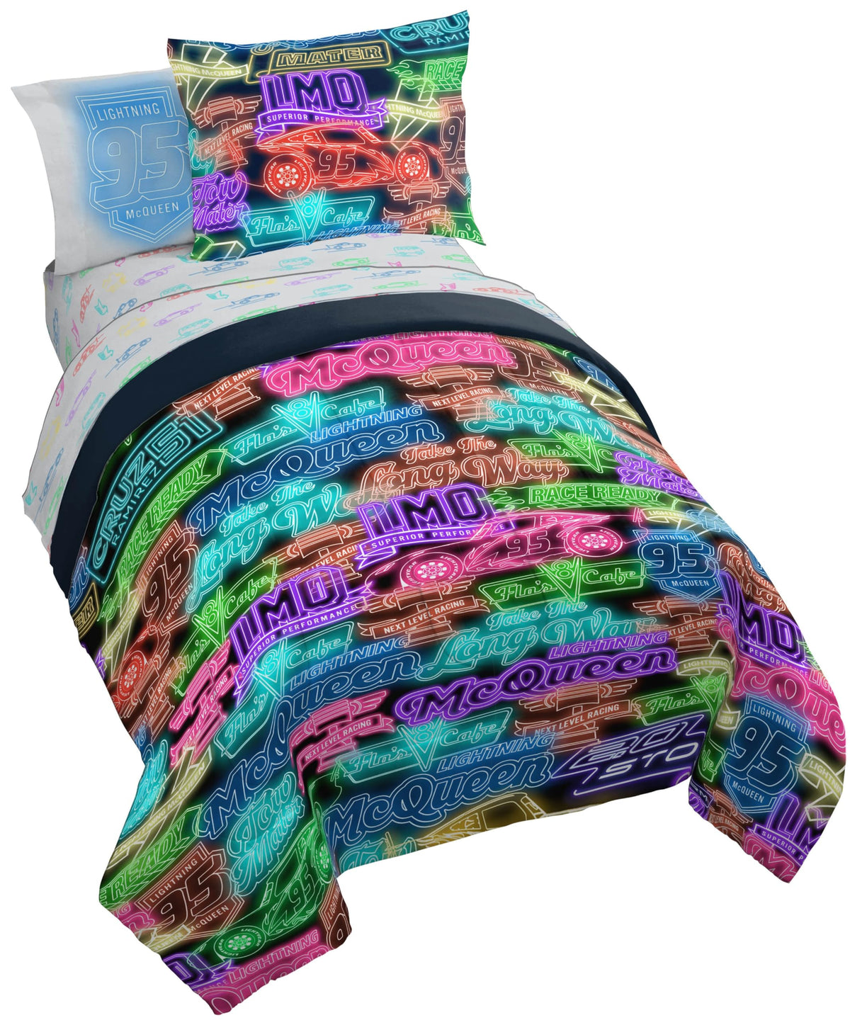 Jay Franco Kids Comforter Set Includes Sheets and Pillow Covers - Soft and Cozy Bed Set for Stylish Room Decor, Official Licensed Bedding, Grey - Toy Story, 7 Piece Full