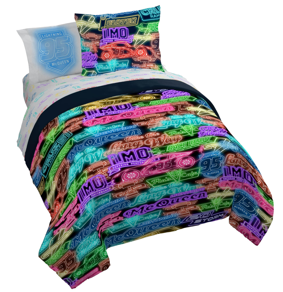 Jay Franco Kids Comforter Set Includes Sheets and Pillow Covers - Soft and Cozy Bed Set for Stylish Room Decor, Official Licensed Bedding, Grey - Toy Story, 7 Piece Full