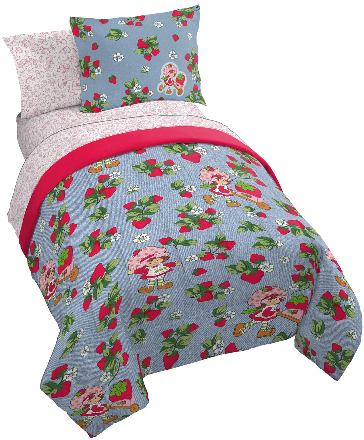 Bluey Bingo Twin Comforter Set 5 Piece Kids Bedding for Girls, Multi