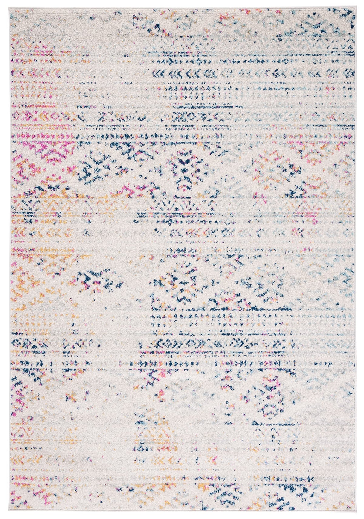 SAFAVIEH Tulum Area Rug 8x10, Large Ivory & Grey TUL272A