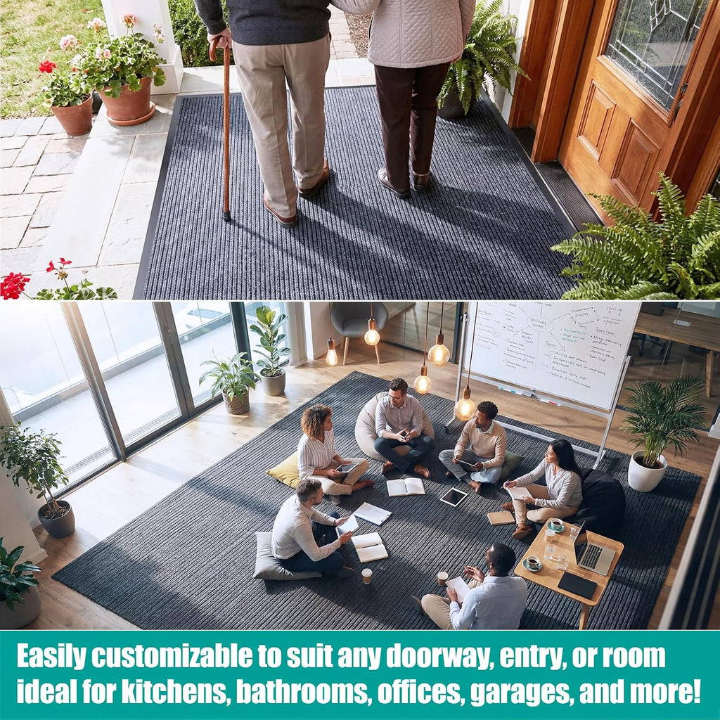 ITINA Long Door Mat, 3 x 16 ft Hallway Runner, Commercial Floor Mats