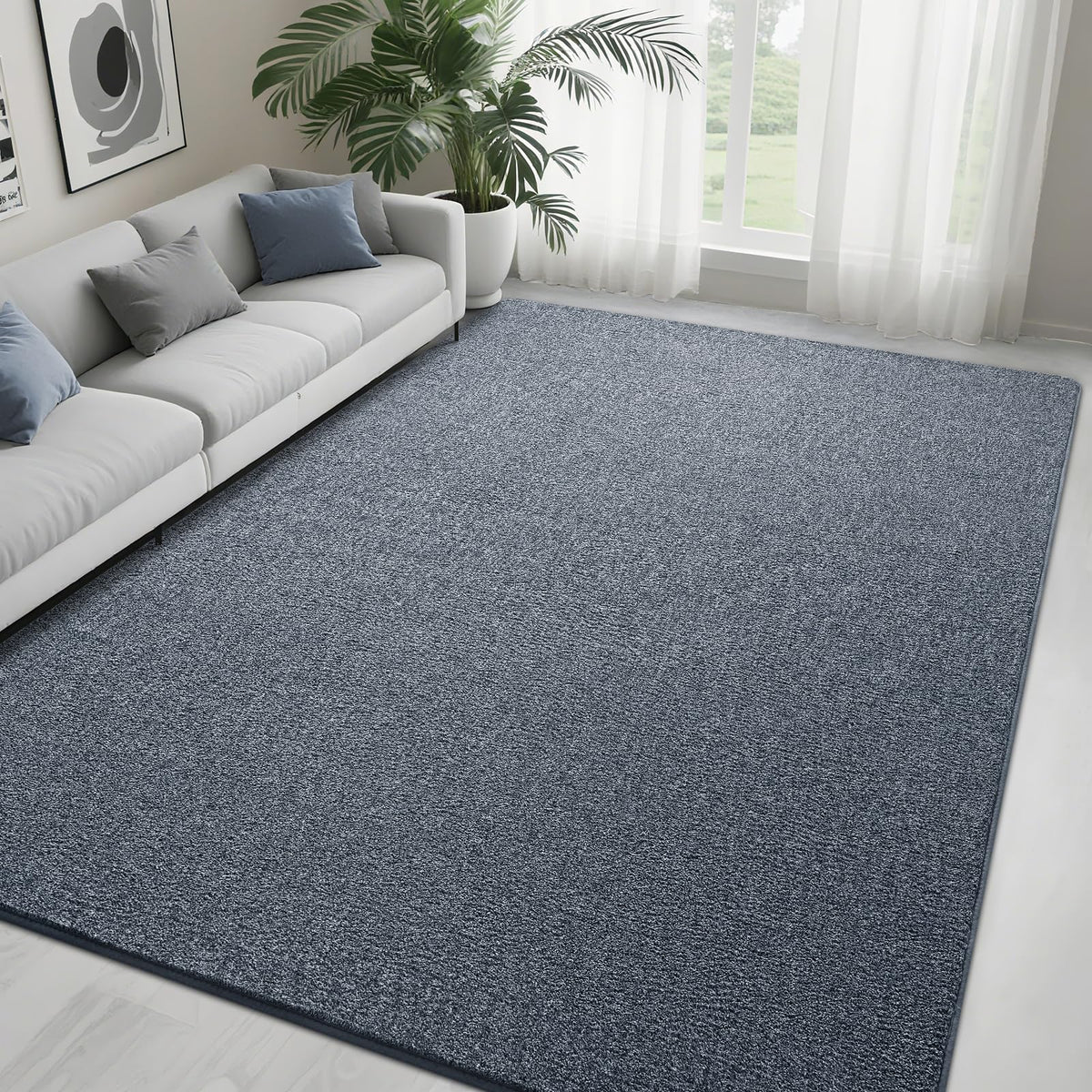 4x6 Grey Area Rug Modern Aesthetic Minimalist