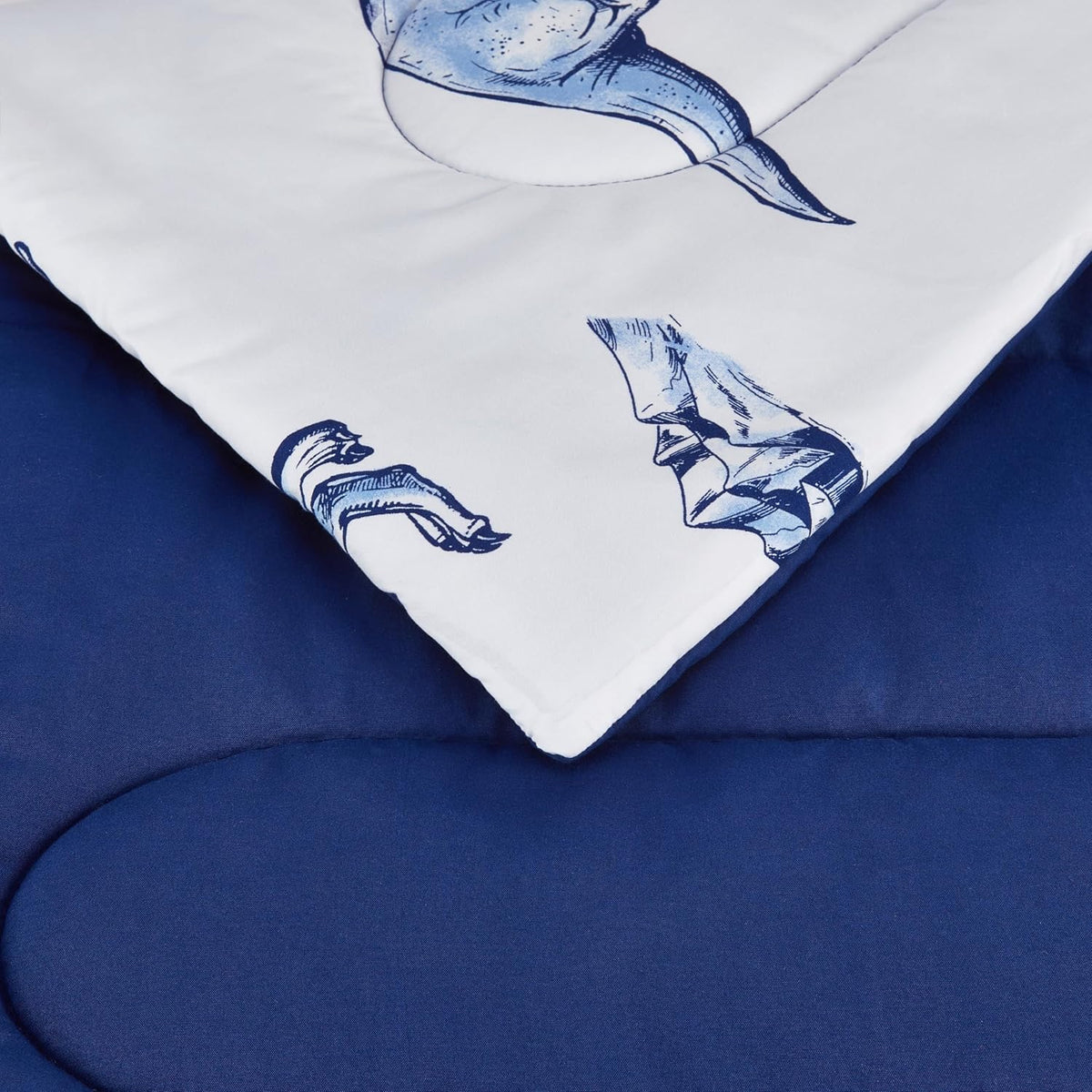Amazon Basics 2-Piece Soft Microfiber Kid's Comforter and Pillow Sham Set, Twin, Dinosaurs, Animal Print