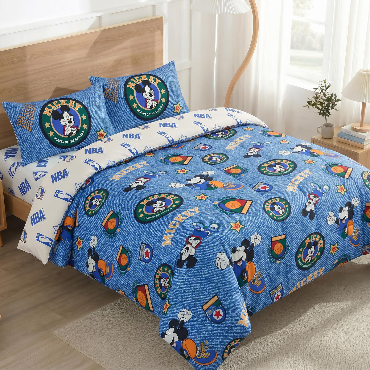 Northwest Disney Pixar Story Twin Comforter Set, Reversible Buzz Lightyear & Woody Design, Ultra Soft Fade Resistant Microfiber Kids Bedding Set, Officially Licensed
