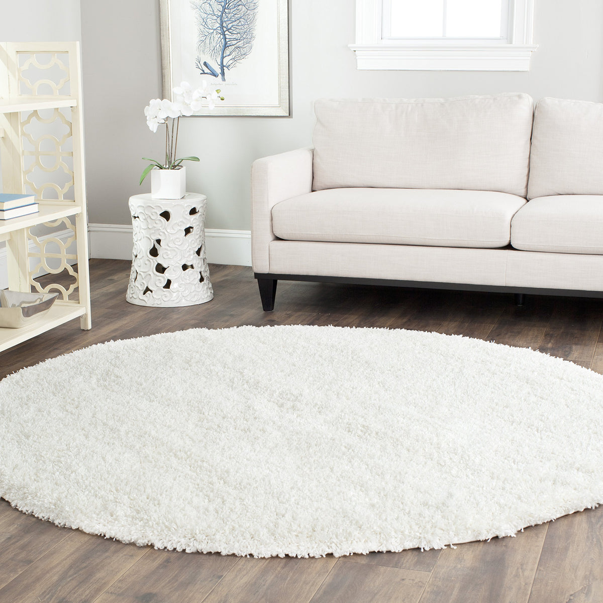 SAFAVIEH Area Rug 4x6 - California Shag Collection - Ivory, Non-Shedding & Easy to Clean, Ultra Plush Thick Pile, Ideal for Living Room, Bedroom, Dining Space (SG151-1212)