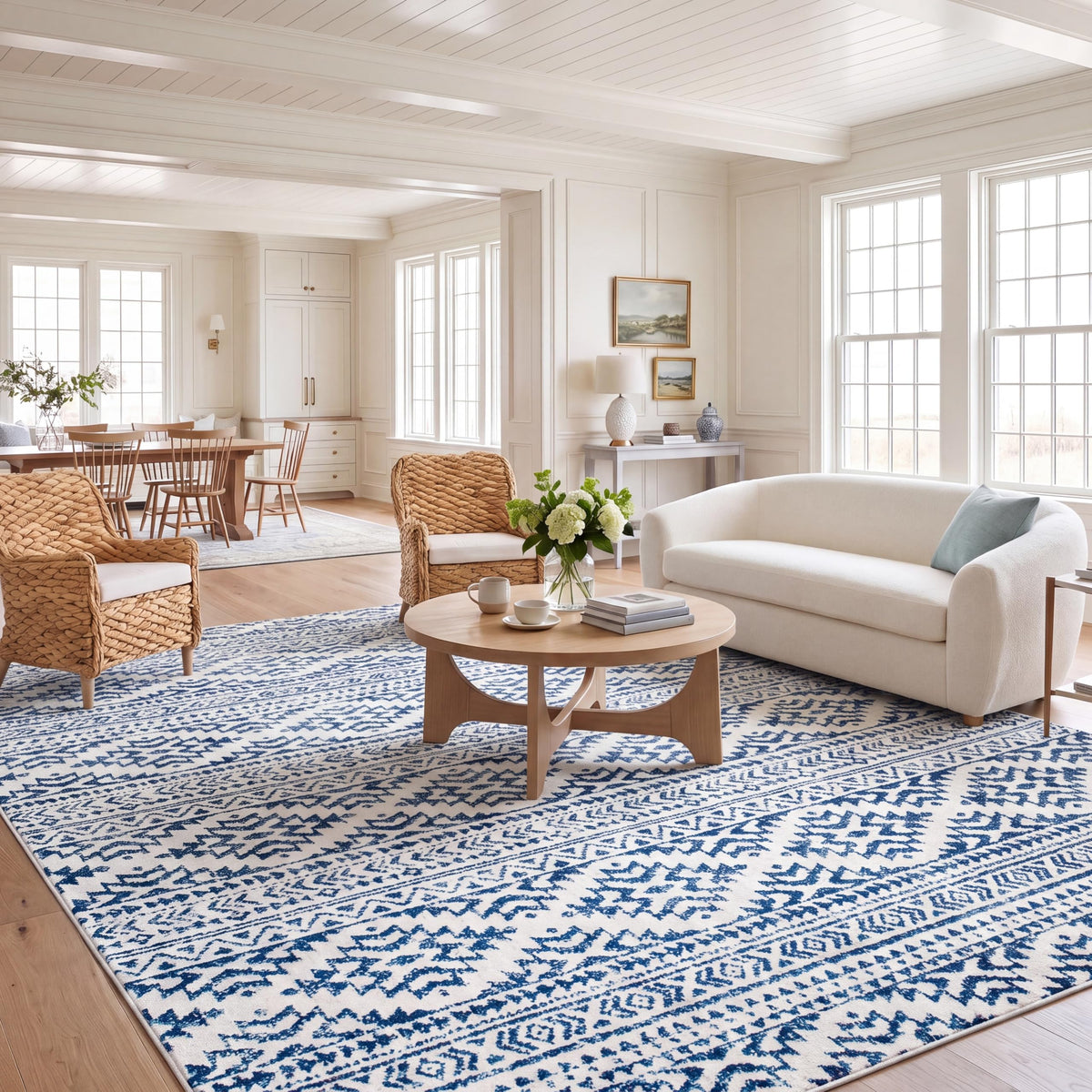 SAFAVIEH Tulum Area Rug 8x10, Large Ivory & Grey TUL272A