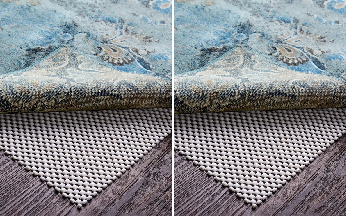 Veken Non Slip Rug Pad Gripper for Hardwood Floors, Strong Anti Slip and Skid Mat, Keep Rugs Safe and in Place for Tile, Carpet Liner Grippers Under Area Rugs, 2x3 Ft Pads