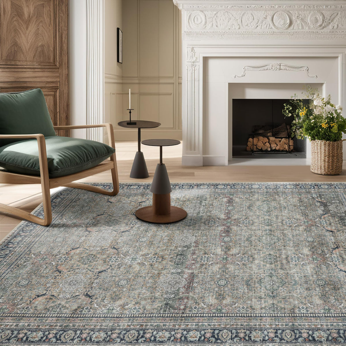 Washable Rugs 8x10 Area Rugs for Living Room,Bedroom,Dining Room Carpet