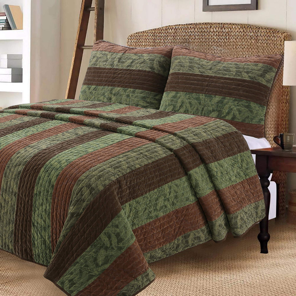 Cozy Line Home Fashions Benjamin Cute Dinosaur Plaid Navy Blue White Grey Bedding Quilt Set 100% Cotton Reversible Coverlet Bedspread Set for Kids Boy(Twin - 2 piece)