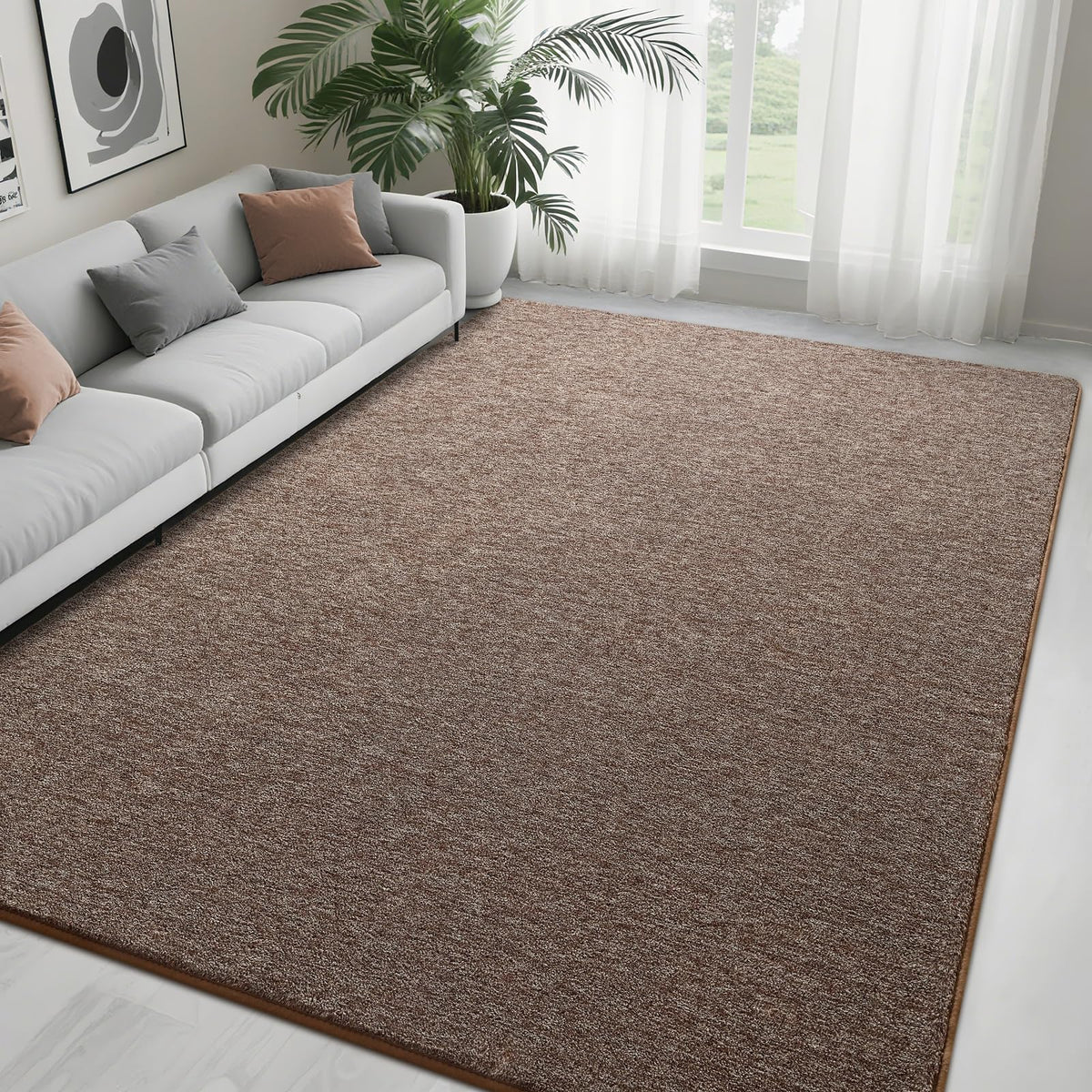 4x6 Grey Area Rug Modern Aesthetic Minimalist