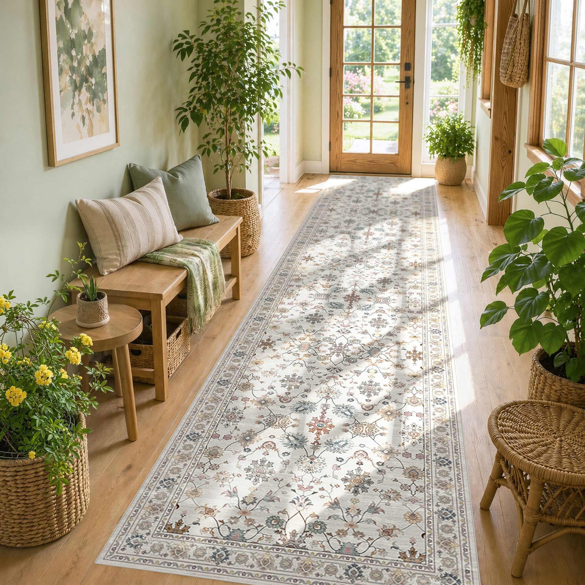 Rugxara Grey 5x7 Area Rugs for Bedroom & Living Room