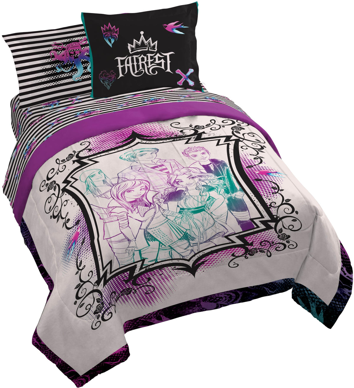 Disney Winnie The Pooh Twin Comforter Set 5 Piece Cartoon Bedding, Beige