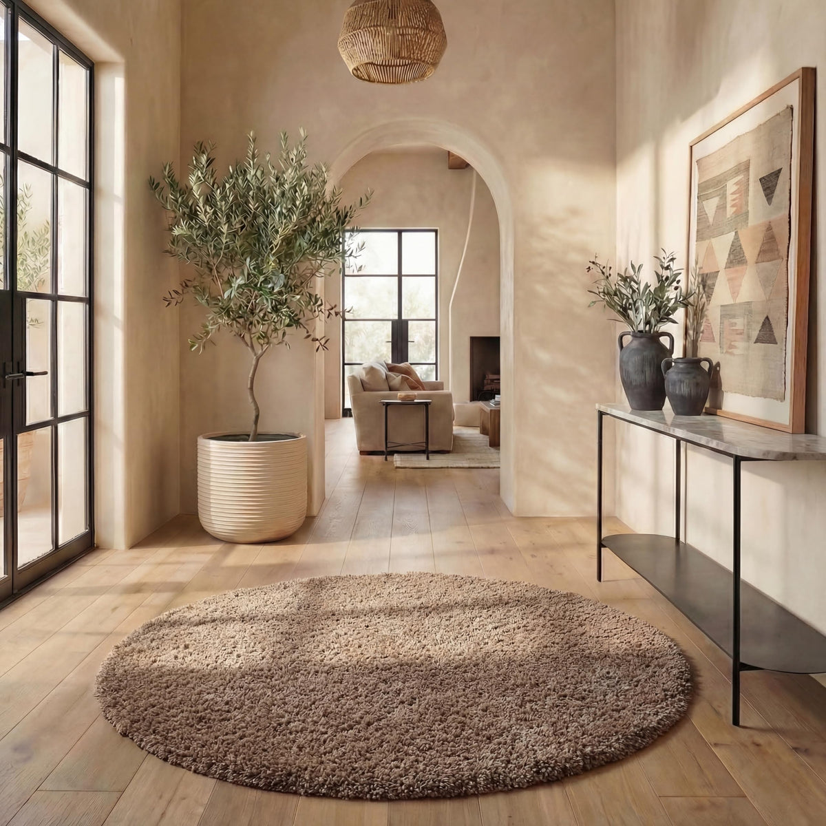 SAFAVIEH Area Rug 4x6 - California Shag Collection - Ivory, Non-Shedding & Easy to Clean, Ultra Plush Thick Pile, Ideal for Living Room, Bedroom, Dining Space (SG151-1212)
