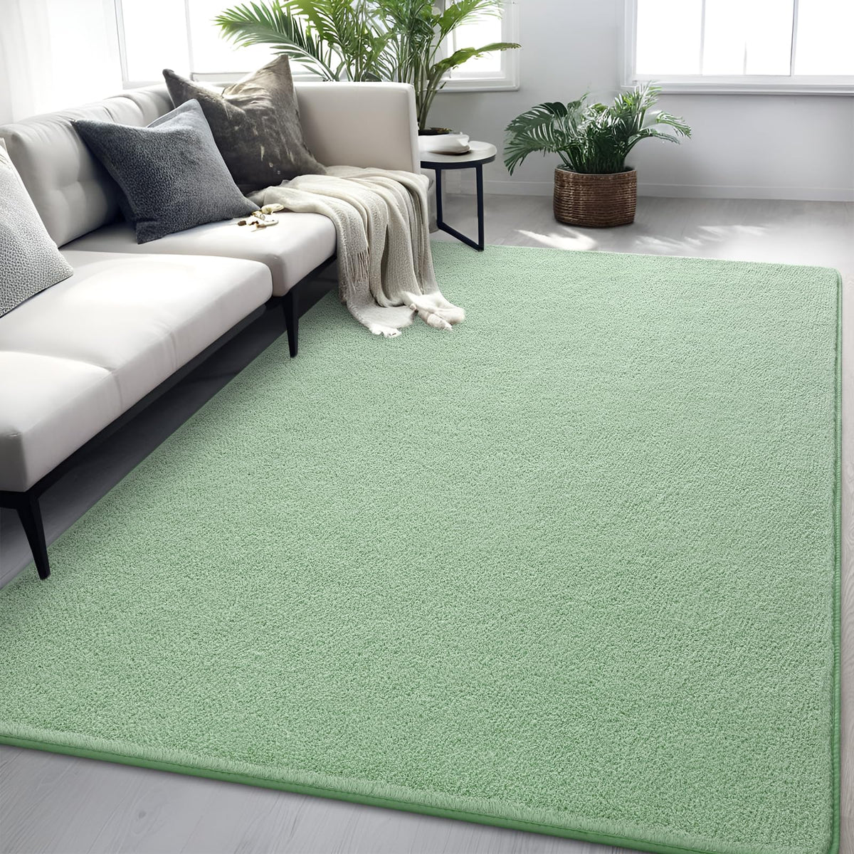 4x6 Grey Area Rug Modern Aesthetic Minimalist
