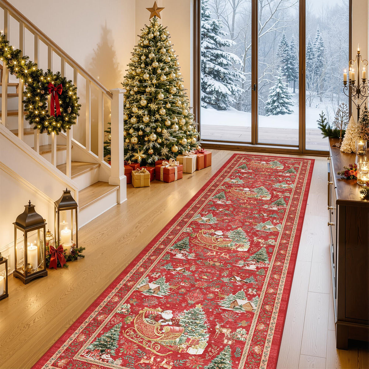 4x6 Area Rugs for Living Room, Non Slip Rugs for Bedroom, Beige