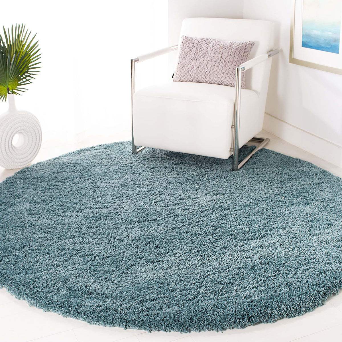 SAFAVIEH Area Rug 4x6 - California Shag Collection - Ivory, Non-Shedding & Easy to Clean, Ultra Plush Thick Pile, Ideal for Living Room, Bedroom, Dining Space (SG151-1212)