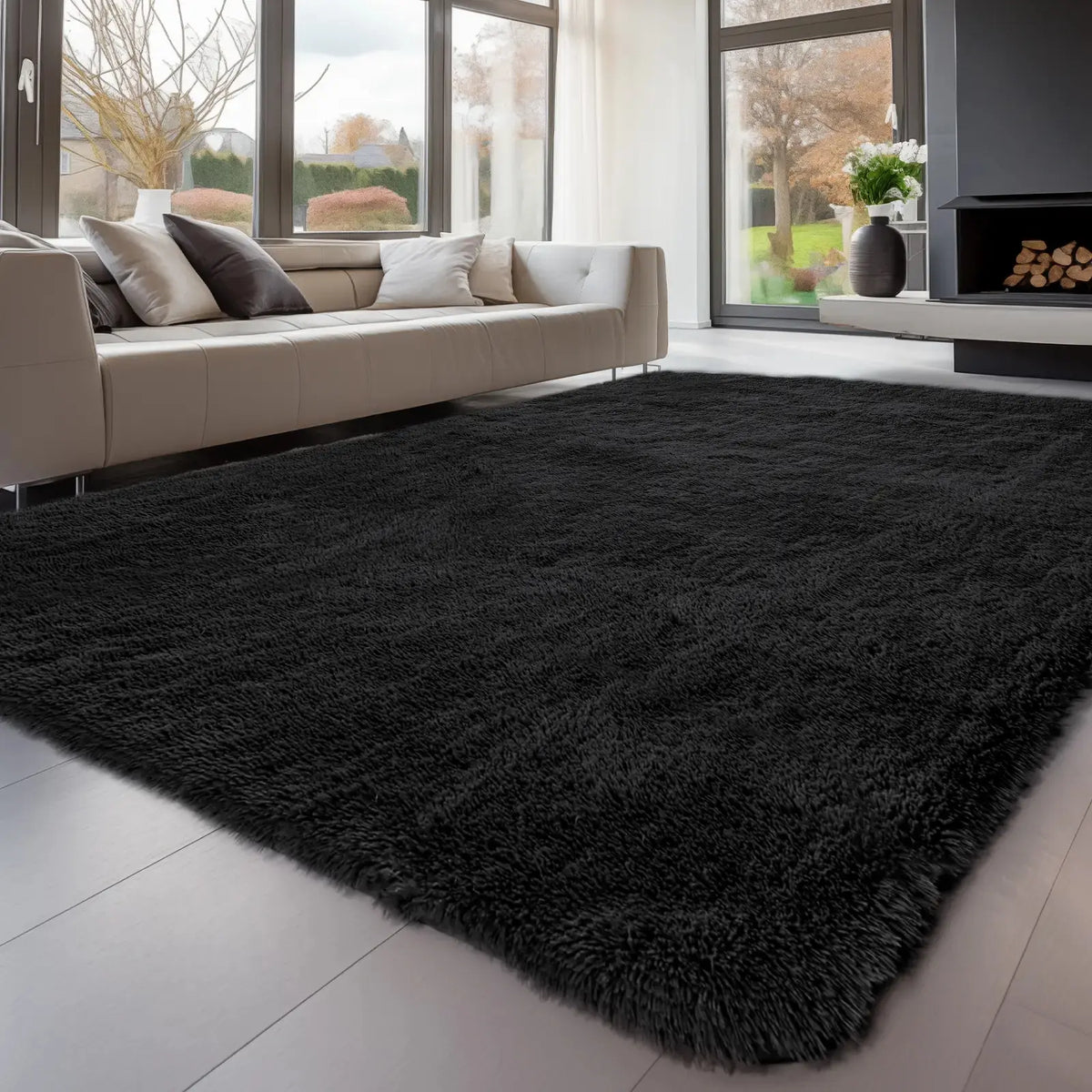 Shag Area Rugs for Bedroom & Living Room, Ultra Soft Fluffy Area Rugs for Dorm, Indoor Carpets, Nursery Rugs for Kids, Home Decorative Rugs