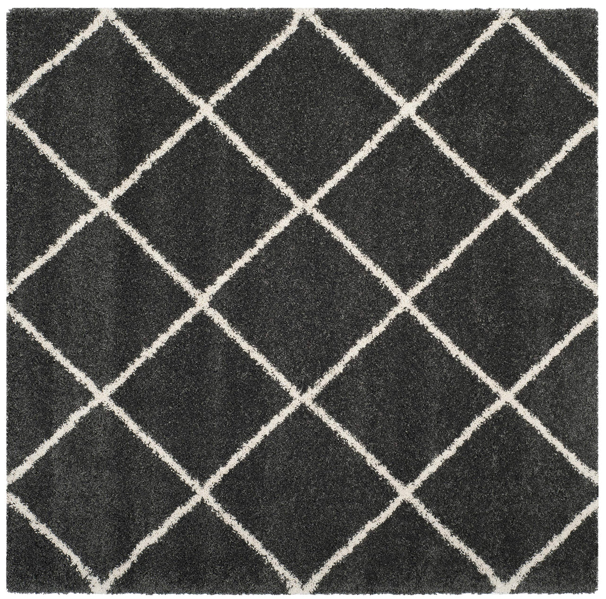 SAFAVIEH Hudson Shag Accent Rug 3'x5', Soft Plush Grey & Beige SGH281J