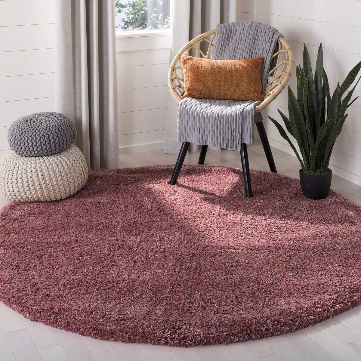 SAFAVIEH Area Rug 4x6 - California Shag Collection - Ivory, Non-Shedding & Easy to Clean, Ultra Plush Thick Pile, Ideal for Living Room, Bedroom, Dining Space (SG151-1212)