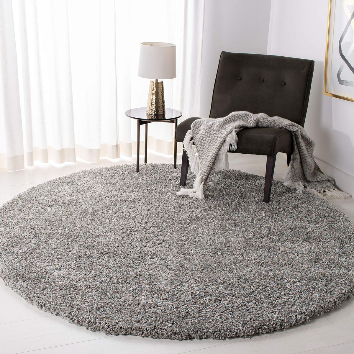 SAFAVIEH Area Rug 4x6 - California Shag Collection - Ivory, Non-Shedding & Easy to Clean, Ultra Plush Thick Pile, Ideal for Living Room, Bedroom, Dining Space (SG151-1212)