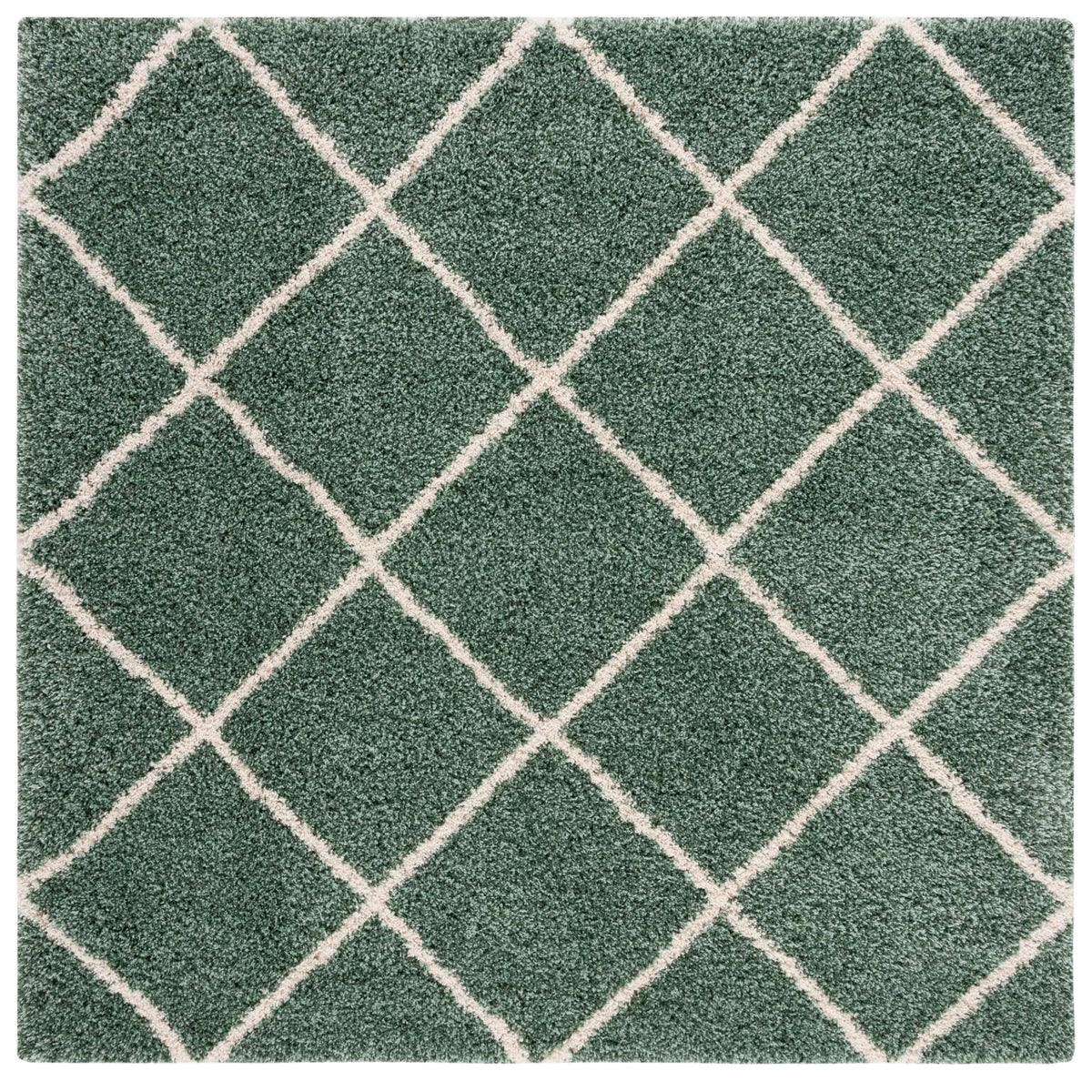 SAFAVIEH Hudson Shag Accent Rug 3'x5', Soft Plush Grey & Beige SGH281J