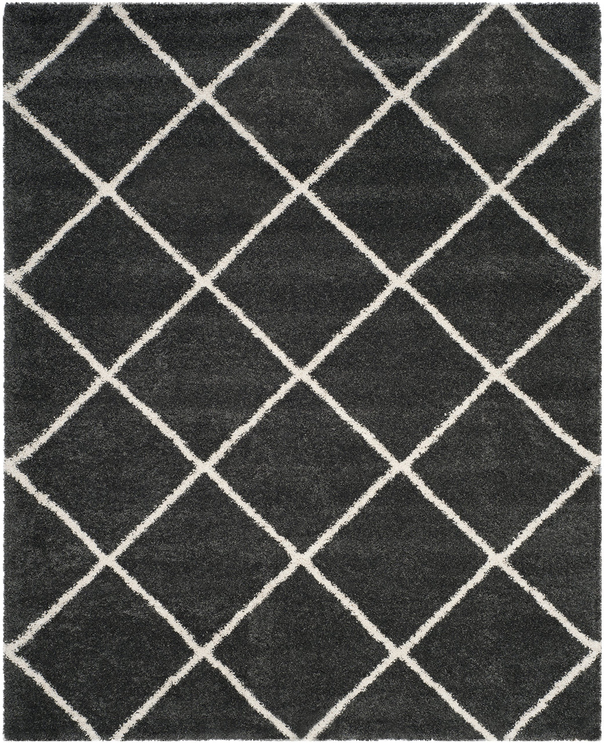 SAFAVIEH Hudson Shag Accent Rug 3'x5', Soft Plush Grey & Beige SGH281J