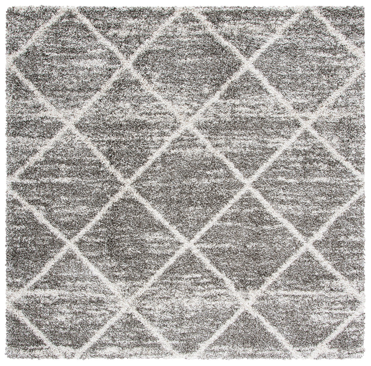 SAFAVIEH Hudson Shag Accent Rug 3'x5', Soft Plush Grey & Beige SGH281J