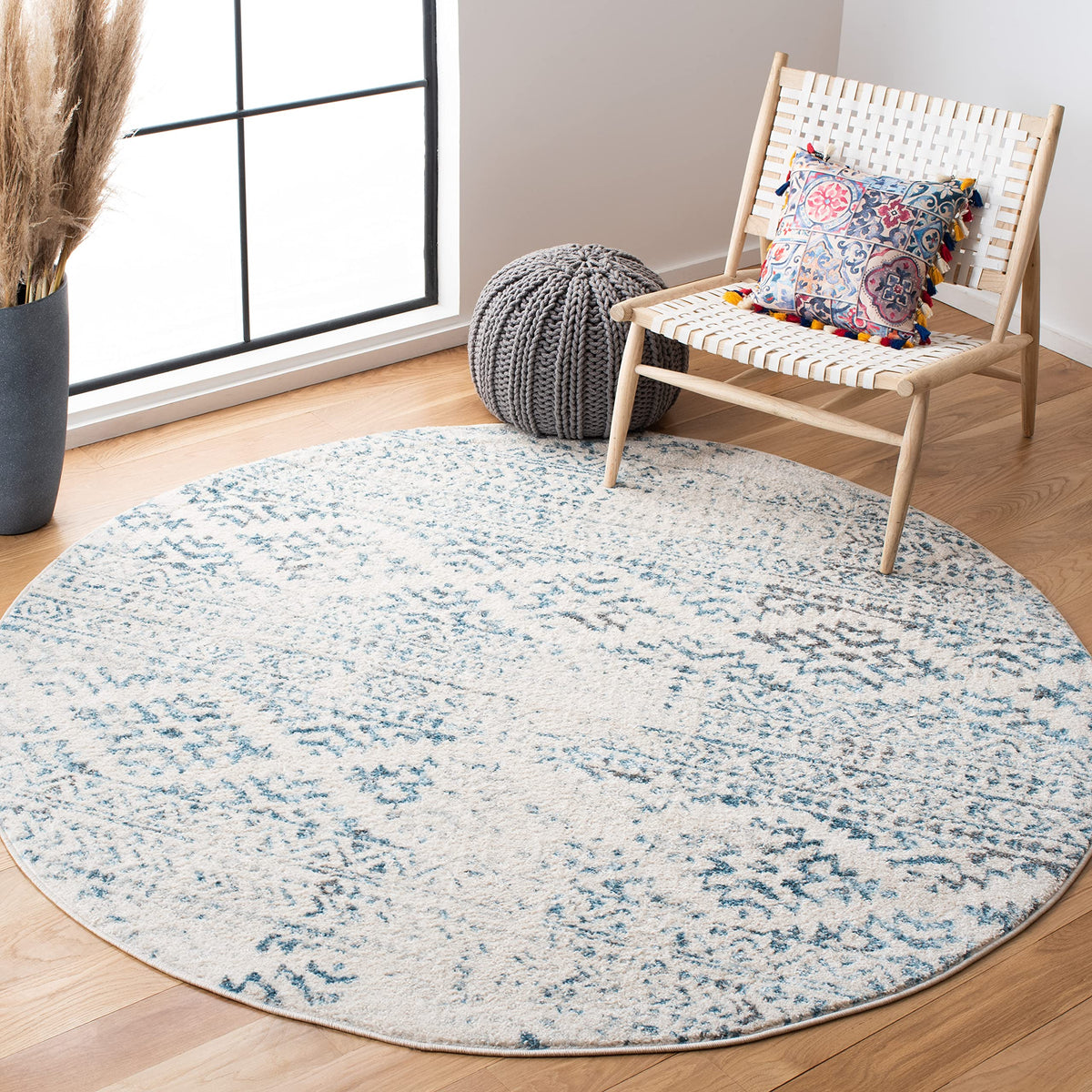 SAFAVIEH Tulum Area Rug 8x10, Large Ivory & Grey TUL272A