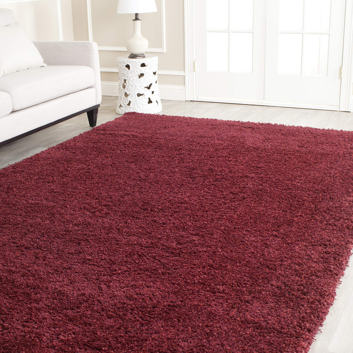 SAFAVIEH Area Rug 4x6 - California Shag Collection - Ivory, Non-Shedding & Easy to Clean, Ultra Plush Thick Pile, Ideal for Living Room, Bedroom, Dining Space (SG151-1212)