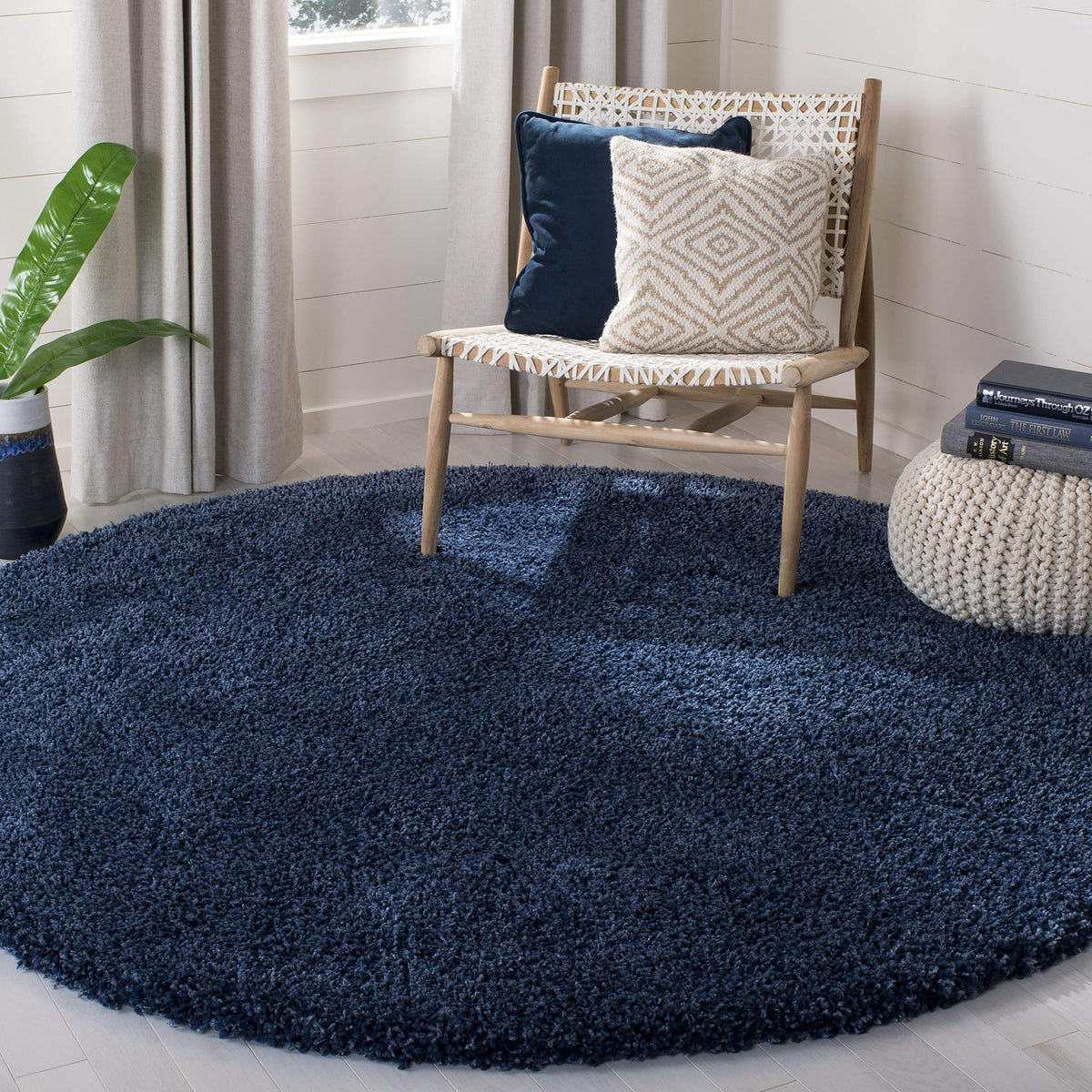 SAFAVIEH Area Rug 4x6 - California Shag Collection - Ivory, Non-Shedding & Easy to Clean, Ultra Plush Thick Pile, Ideal for Living Room, Bedroom, Dining Space (SG151-1212)
