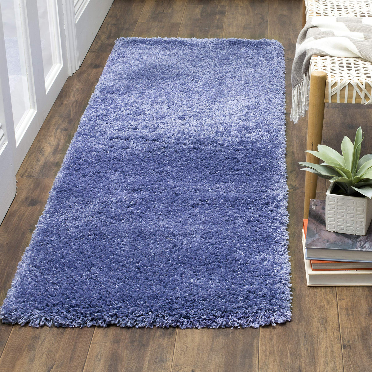 SAFAVIEH Area Rug 4x6 - California Shag Collection - Ivory, Non-Shedding & Easy to Clean, Ultra Plush Thick Pile, Ideal for Living Room, Bedroom, Dining Space (SG151-1212)