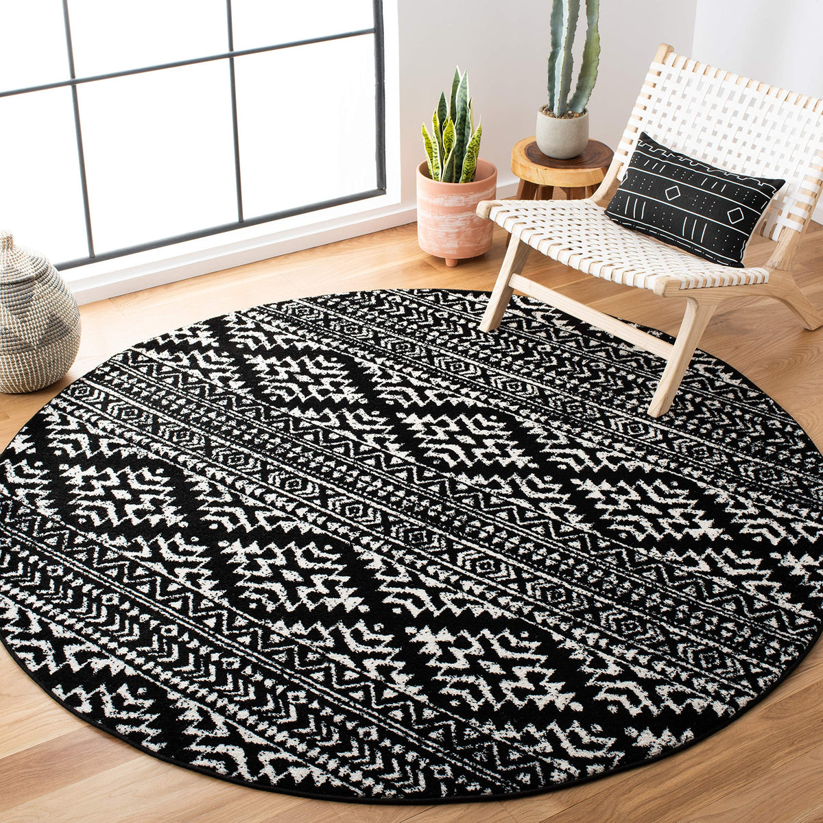 SAFAVIEH Tulum Area Rug 8x10, Large Ivory & Grey TUL272A