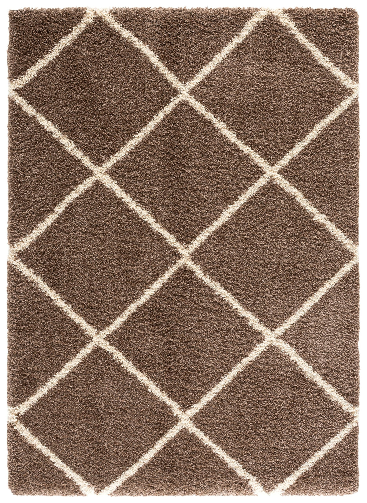 SAFAVIEH Hudson Shag Accent Rug 3'x5', Soft Plush Grey & Beige SGH281J