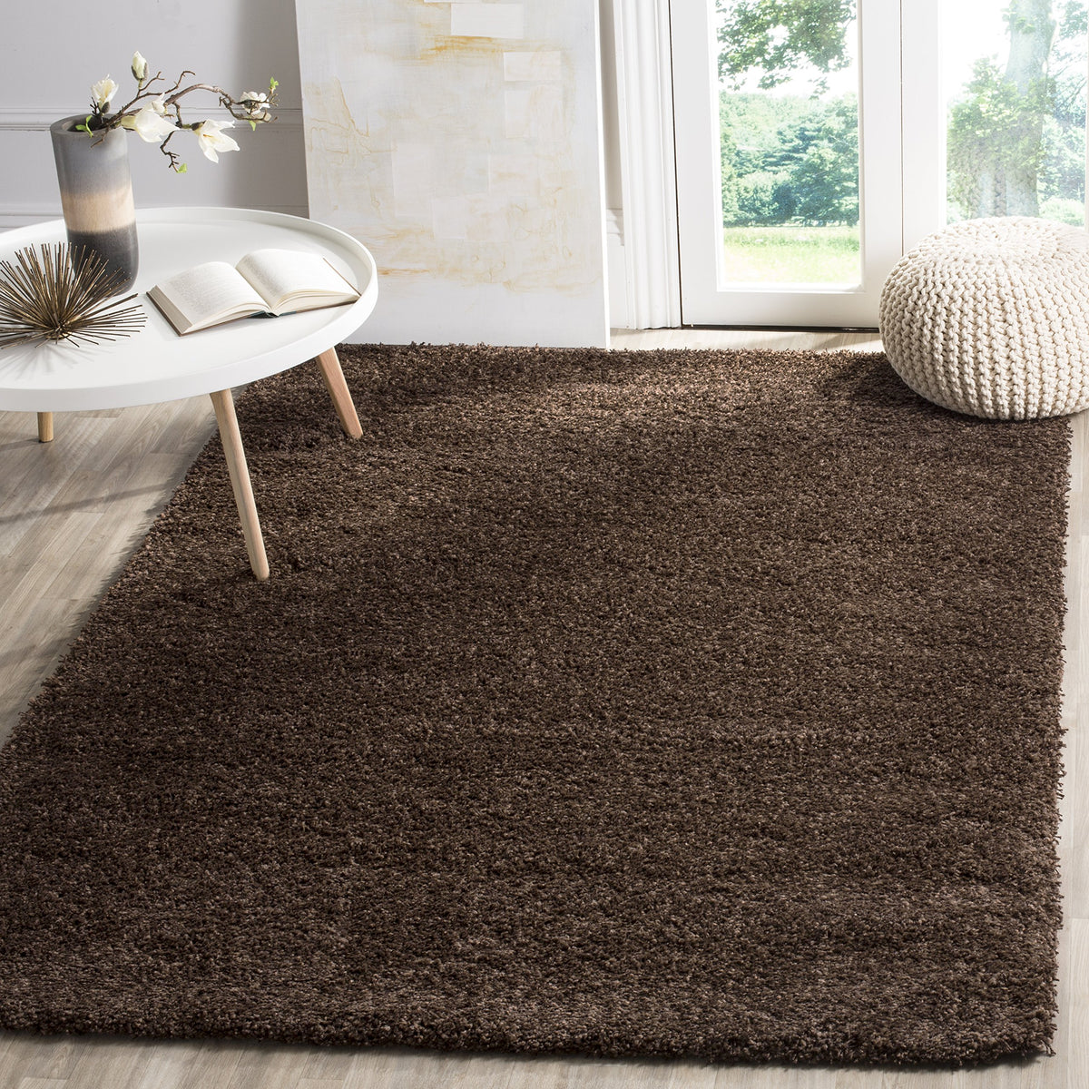 SAFAVIEH Area Rug 4x6 - California Shag Collection - Ivory, Non-Shedding & Easy to Clean, Ultra Plush Thick Pile, Ideal for Living Room, Bedroom, Dining Space (SG151-1212)