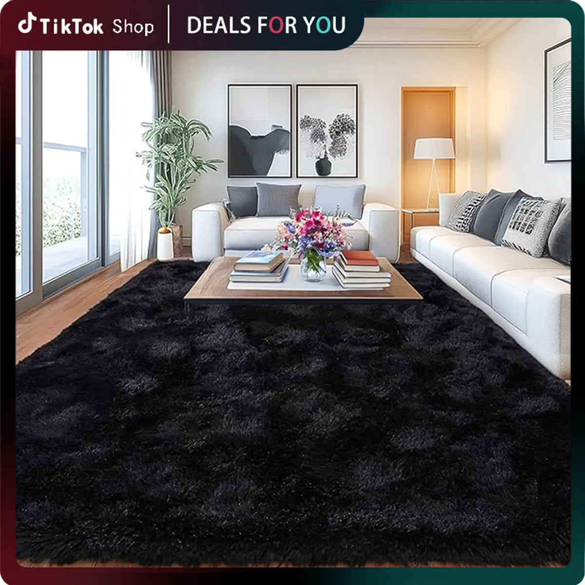 【Moving Season】MUGORN Multi-Size 3-Layer Super Soft Shaggy Fuzzy Rug, Modern Minimalist, Hand-Washable, Modern Shaggy Rug for Bedroom, Dorm Room Decor, Home Furnishings rugs for living room carpet