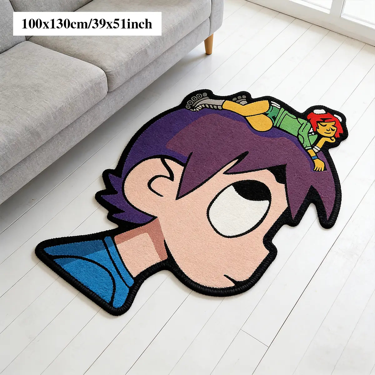 Hip-Hop Style Bedroom Rug, Sheepskin-Like Hallway Carpet, Soft Area Rug, Soft and Comfortable, Fun Design, Home Decor, Perfect for Entryways, Entrance Rug, House Decor Rug