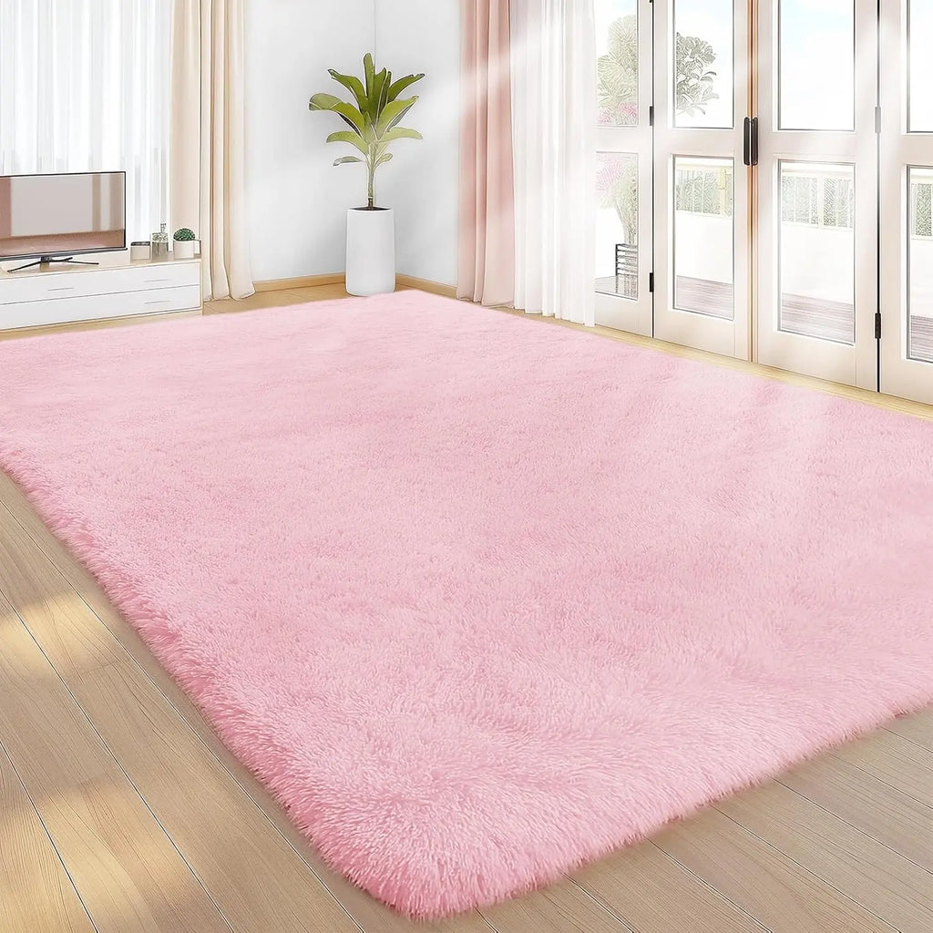 Shag Area Rugs for Bedroom & Living Room, Ultra Soft Fluffy Area Rugs for Dorm, Indoor Carpets, Nursery Rugs for Kids, Home Decorative Rugs