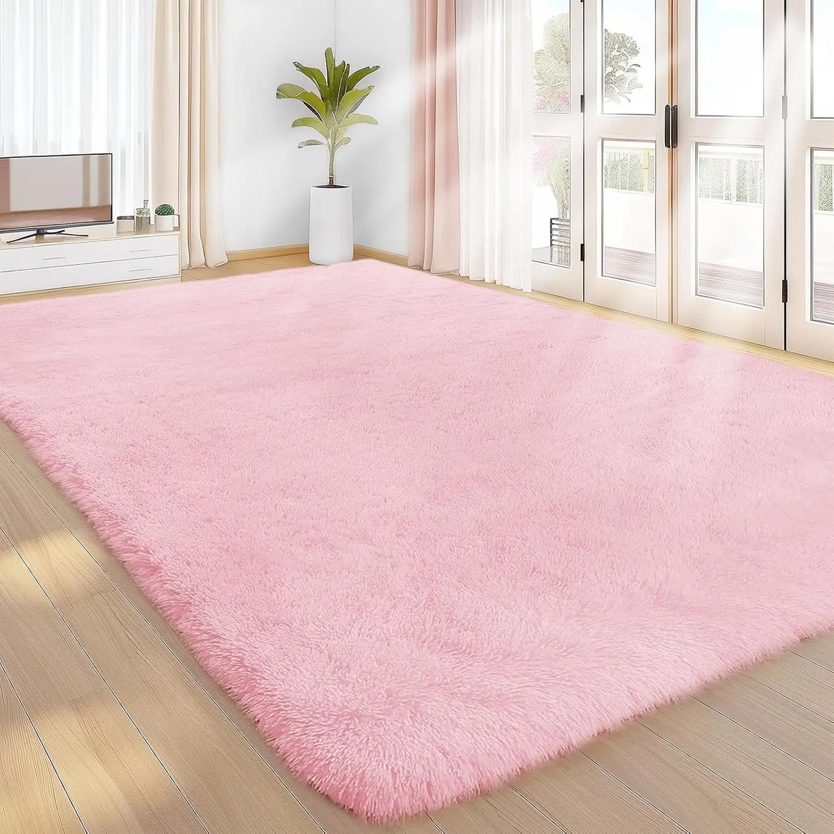 Shag Area Rugs for Bedroom & Living Room, Ultra Soft Fluffy Area Rugs for Dorm, Indoor Carpets, Nursery Rugs for Kids, Home Decorative Rugs