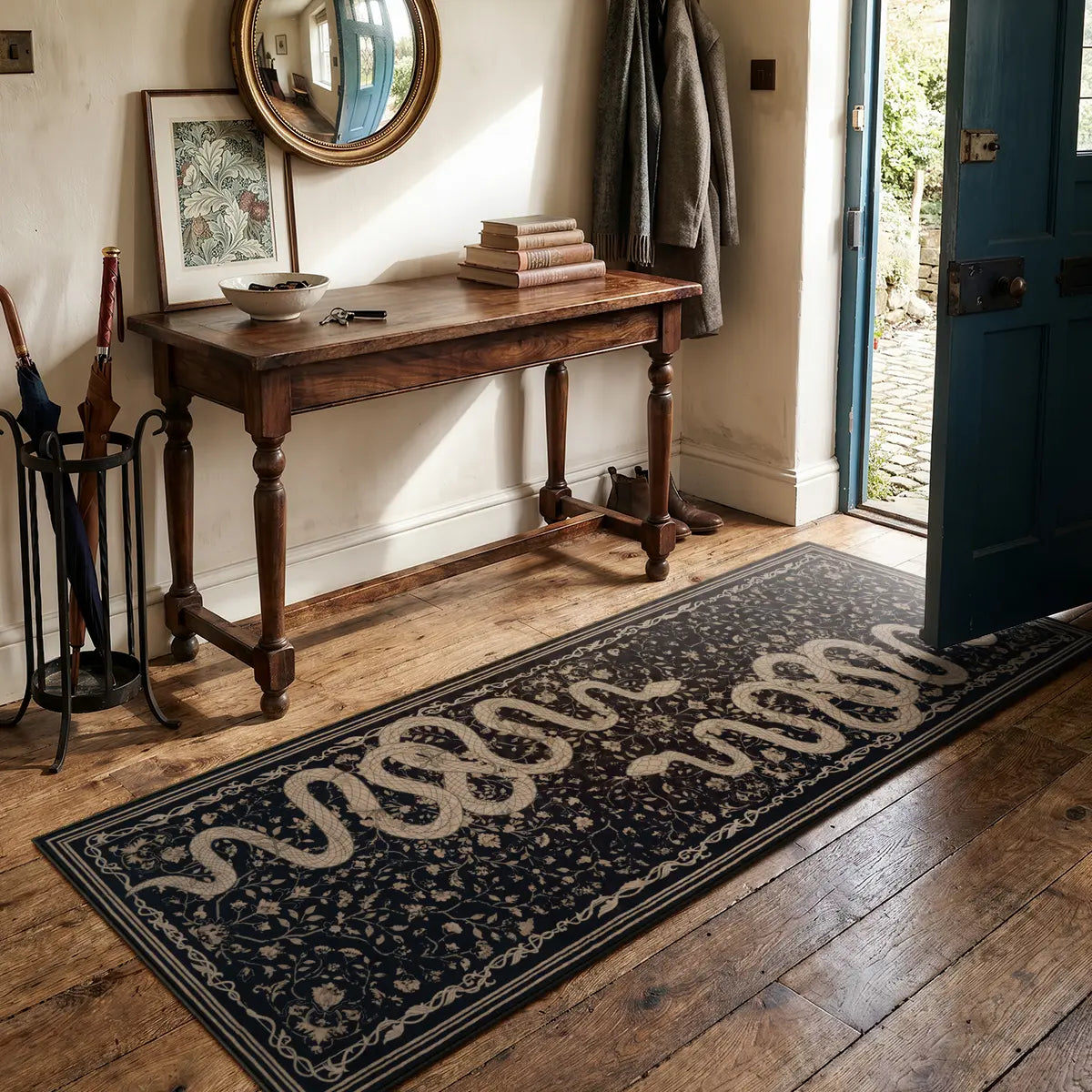 Lahome Washable Area Rug Large Snake Living Room Rugs, Soft Rug for Bedroom, Non-Slip Indoor Carpet for Dining Room Home Office
