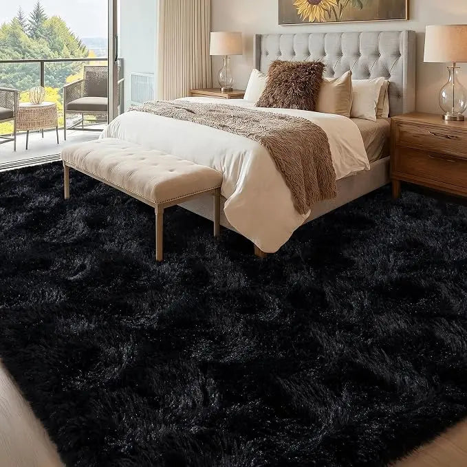 【Moving Season】MUGORN Multi-Size 3-Layer Super Soft Shaggy Fuzzy Rug, Modern Minimalist, Hand-Washable, Modern Shaggy Rug for Bedroom, Dorm Room Decor, Home Furnishings rugs for living room carpet