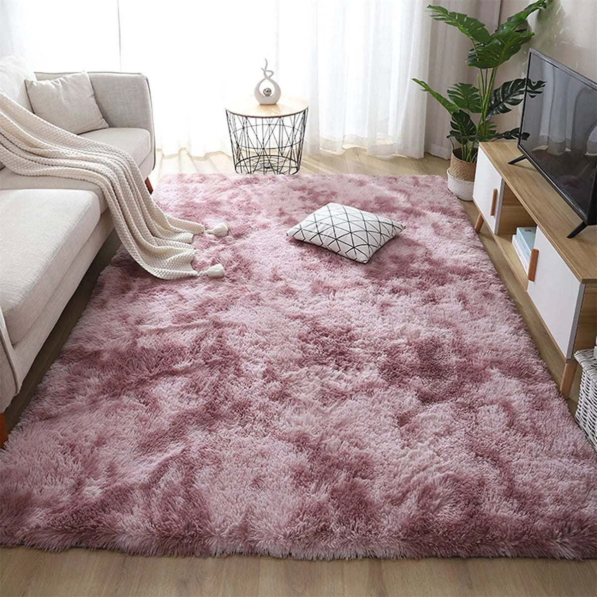 Shag Area Rugs for Bedroom & Living Room, Ultra Soft Fluffy Area Rugs for Dorm, Indoor Carpets, Nursery Rugs for Kids, Home Decorative Rugs