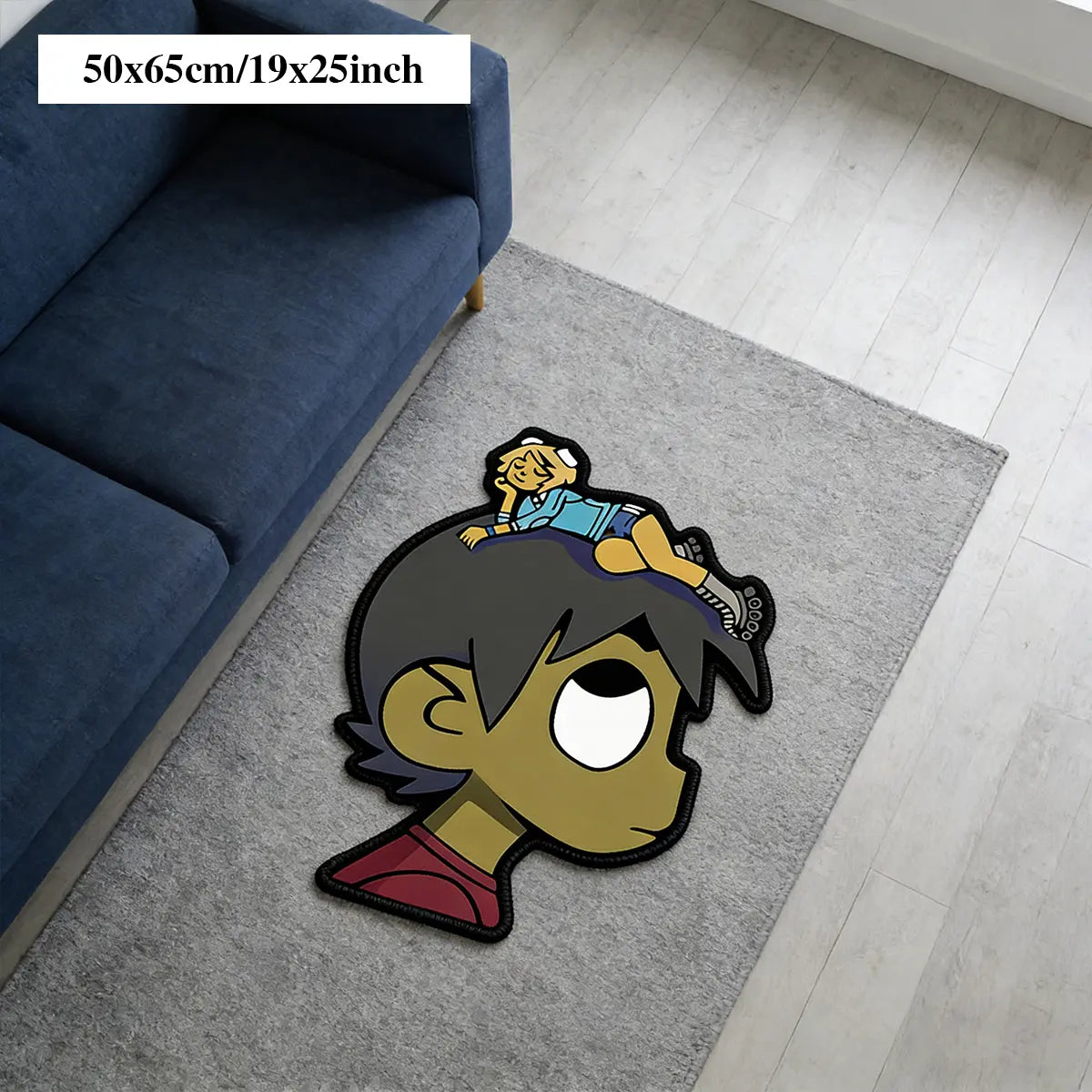 Hip-Hop Style Bedroom Rug, Sheepskin-Like Hallway Carpet, Soft Area Rug, Soft and Comfortable, Fun Design, Home Decor, Perfect for Entryways, Entrance Rug, House Decor Rug