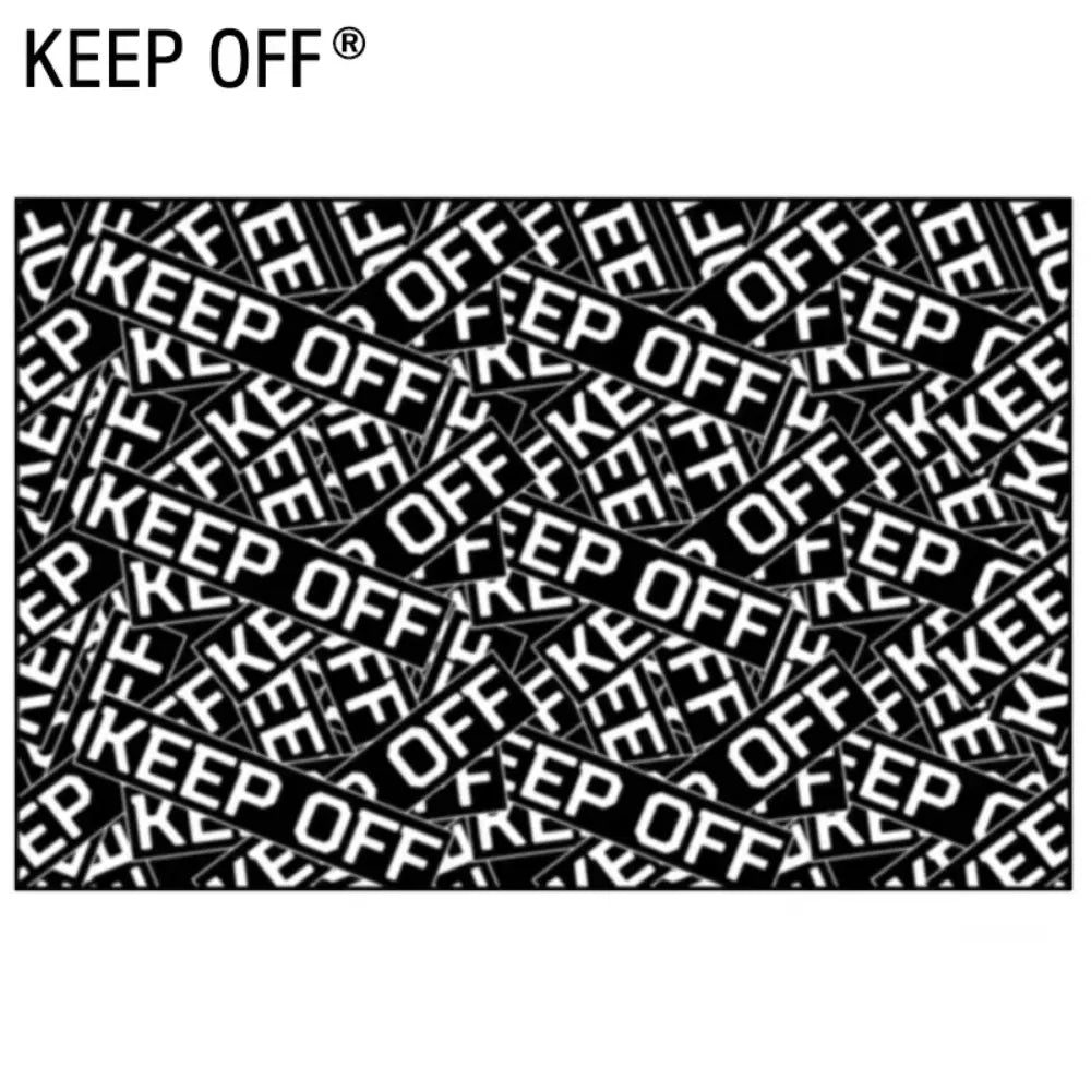 "SHOES OFF" Distressed Black Flannel Area Decorative Rug, House Decor Rug, Home Decor Rugs - Oversized Soft & Thick Plush Mat for Entryway & Bedroom, Non-Slip Thick Minimalist Quote Home Decor for Modern Enthusiasts