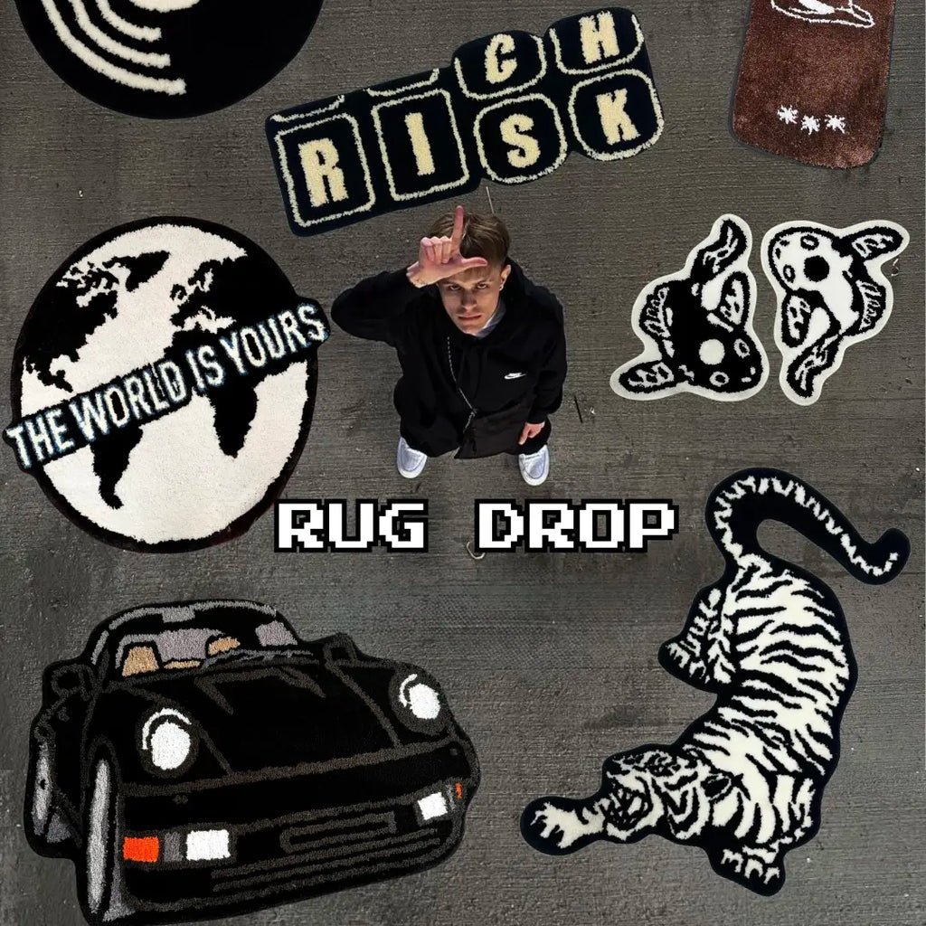 Cartoon Rugs Soft and Fluffy Mats Carpet for Home Decoration - Bedroom - Bathroom - Anti-Slip Tufted Polyester, Cartoon, Limited Edition Designs, decorative area