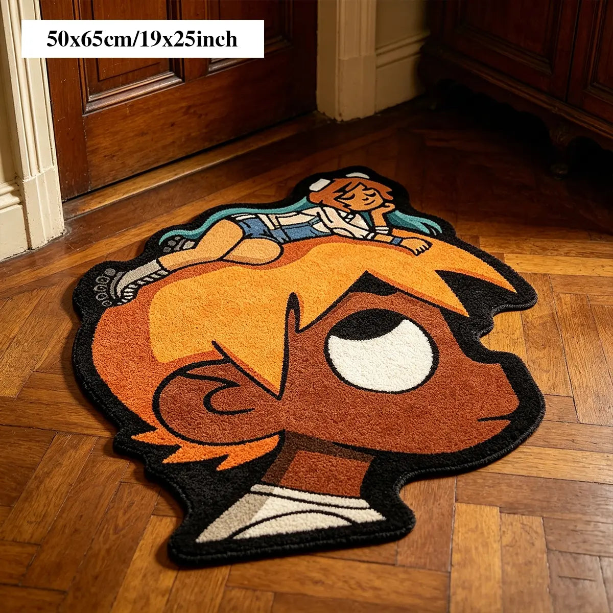 Hip-Hop Style Bedroom Rug, Sheepskin-Like Hallway Carpet, Soft Area Rug, Soft and Comfortable, Fun Design, Home Decor, Perfect for Entryways, Entrance Rug, House Decor Rug